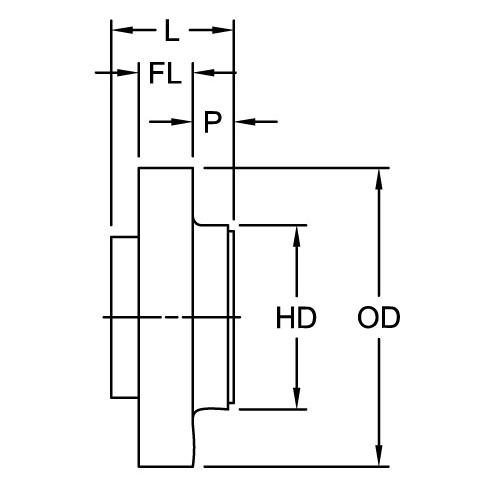 Order 68514454202 by Lovejoy SC Type Spacer Flange, Diameter 13.875 in