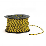 Black and Yellow Barricade Rope, Roll of 600'_noscript
