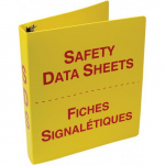 1-1/2" Sign Size Red and Yellow Plastic SDS Binder_noscript