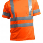 Extra Large Fluorescent Orange ANSI Safety T-Shirt_noscript