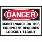 3-1/2" x 5" Safety Label "Maintenance ..."_noscript