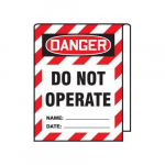 3" x 8" OSHA Danger Cable Wrap "Do Not Operate"_noscript
