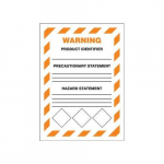 10" x 7" GHS Secondary Container Label "Warning"_noscript