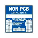 6" x 6" PCB Label "Non PCB (Less Than 50 P.P.M.)"_noscript