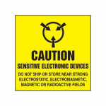 4" x 4" Safety Label "Sensitive Electronic ..."_noscript