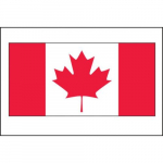 2" x 3" Shipping Label "Canadian Flag"_noscript