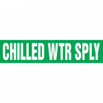 1" x 54 ft. Roll Tape Pipe Marker "Chilled Wtr ..."_noscript