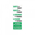74" x 28" Safety Banner "Safety Is The Priority..."_noscript