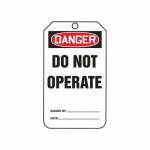 4-1/4" x 2-1/8" OSHA Safety Tag "Do Not Operate"_noscript