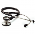Adscope 602 Traditional Cardiology Stethoscope, Black_noscript