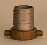 2" Aluminum With Brass Nut Suction Hose Coupling_noscript