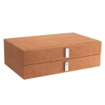 Suede-Lined Jewelry Storage Drawer Set, Tan_noscript