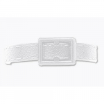 White Plastic Post and Notch Luggage Strap_noscript