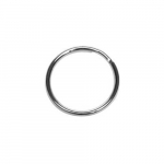 0.75" Dia. Nickel Plated Key Ring