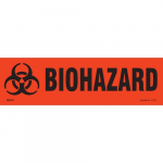 "Biohazard" Small Polyester Cabinet Label_noscript