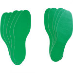 11-7/8" x 3-3/4" Green Removable Vinyl Footprint_noscript