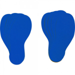 11-7/8" x 3-3/4" Blue Removable Vinyl Footprint_noscript