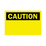 10" x 14" Aluminum Caution Sign_noscript