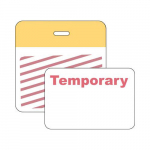 2-Part, 1-Day Td Badge w/ Legend: Temporary_noscript