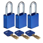 150261 Aluminum Lockout Padlock, Blue_noscript