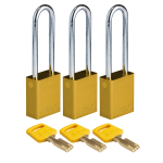 150239 Aluminum Lockout Padlock, Yellow_noscript