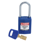 SafeKey Lockout Padlock, Blue, 1.5" Shackle_noscript