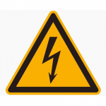 "Electrical Hazard" PVC Film, On Sheet_noscript