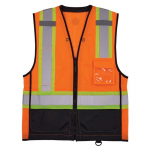 GloWear 8251HDZ-BK Two-Tone Safety Vest Orange 2XL/3XL_noscript