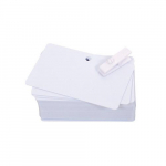 Pre-Punched Round Hole PVC Cards, 20Mil, 1 Pack