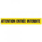 "Attention Entree Interdite" Barricade Tape_noscript