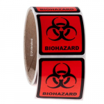 "BIOHAZARD" Warning Label 2" x 2"_noscript
