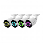 4K Smart Security Bullet IP Wired Cameras, 4 Packs_noscript