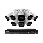 NVR System, 8 Bullet White Cameras, 30 fps_noscript