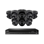 NVR System, 8 Dome Black Cameras, MV Lens_noscript