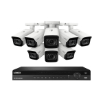NVR System, 8 Bullet White Cameras, MV Lens_noscript