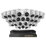 NVR System, 32 Dome White Cameras, Listening_noscript