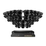 NVR System, 32 Dome Black Cameras, 8 TB_noscript