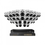 32-Channel NVR System, 32 Dome Camera, White_noscript