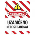 "Warning" Label for Cable Lockout Devices