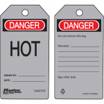 "Danger Hot" - Metal Detectable Safety Tag_noscript