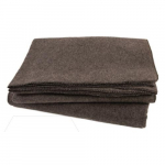 Wool Blanket, 100% Wool, Dark Gray, 54" x 90"_noscript