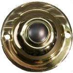 1-3/4" Polished Brass Round Pushbutton