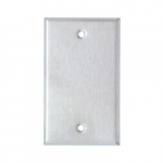 304 SS Midsize Wallplate with 1 Gang Blank