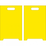 Blank Yellow Double-Sided Floor Sign_noscript