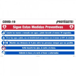 "Covid-19 Protect Yourself", Lg Format Sign, Spanish_noscript