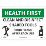 "Clean And Disinfect Shared Tools" Sign_noscript