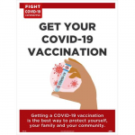 "Get Your Covid-19 Vaccination", Poster, Polytag_noscript