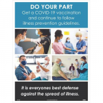 "Do Your Part, Get a Vaccination", Poster, Polytag_noscript