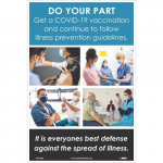 "Do Your Part, Get a Vaccination", Poster, Vinyl, English_noscript