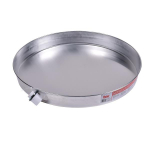 20" Aluminum Pan with 1" to 1-1/2" PVC Adapter, 1-1/2" Over_noscript